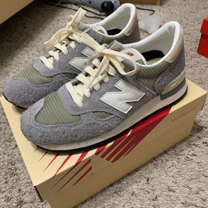 men new teddy santis new balance men size 8.5 990 v1 grey